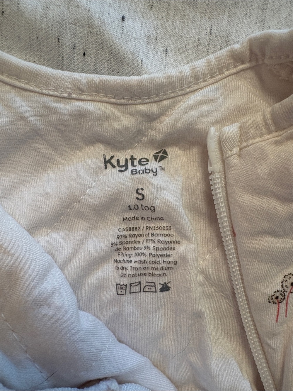 Kyte BABY Pink Butterfly Sleeveless Sleep Sack - Picture 2 of 3